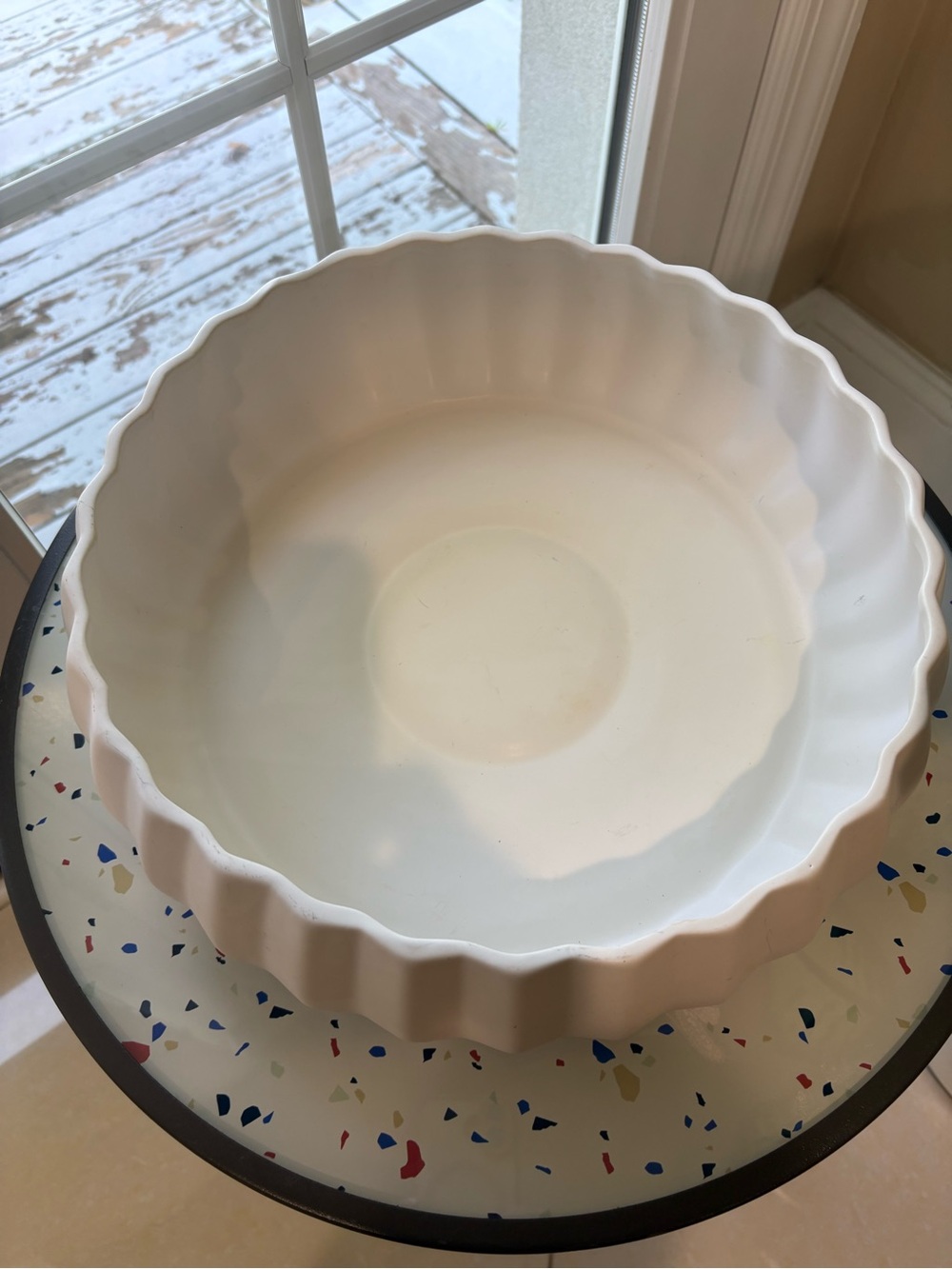 Fluted Ceramic Bowl